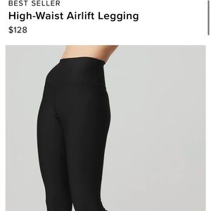 Alo, High-Waist Airlift Legging (black,size small)